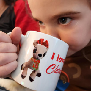 I Liebe Clarice Reindeer Rudolphs Freundin Kids Espressotasse