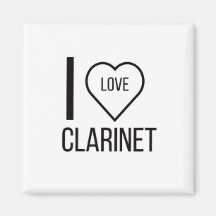 I LIEBE CLARINET MAGNET