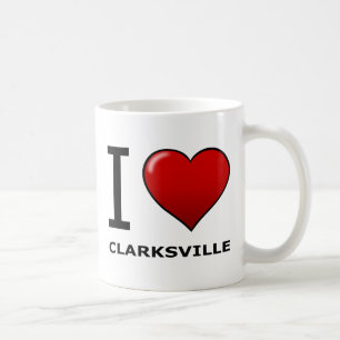 I LIEBE CLARKSVILLE, TN - TENNESSEE KAFFEETASSE