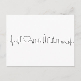 I Liebe Cleveland im außergewöhnlichen ecc-Stil Postkarte