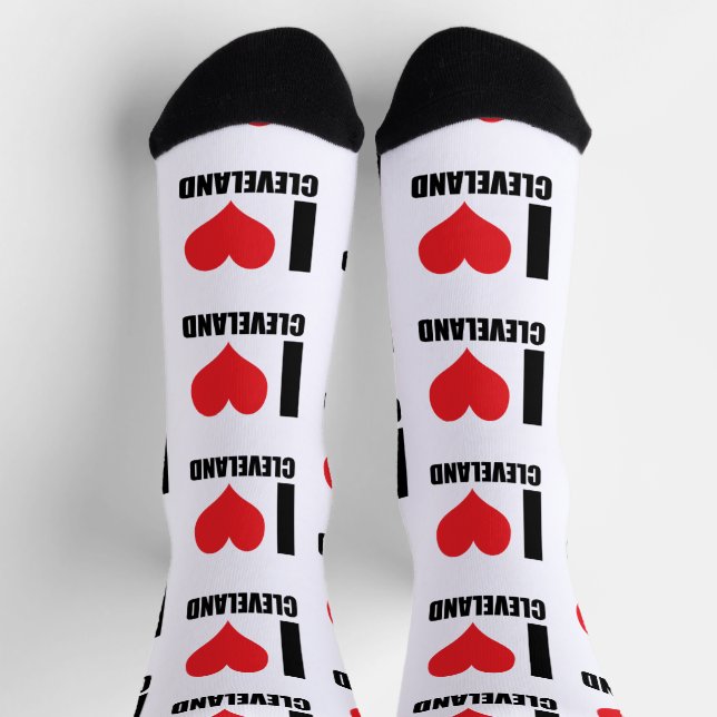 I Liebe Cleveland Socken (Oben)