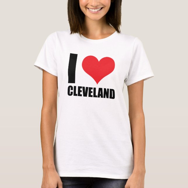I Liebe Cleveland T-Shirt (Vorderseite)