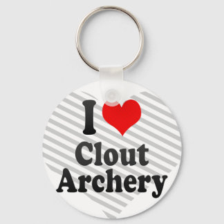 I Liebe Clout Archery Schlüsselanhänger