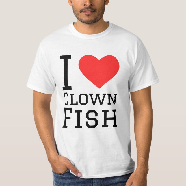 I Liebe Clown T-Shirt (Vorderseite)