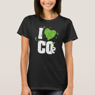 I Liebe CO2 Atemluft für Pflanze Kohlendioxid T-Shirt