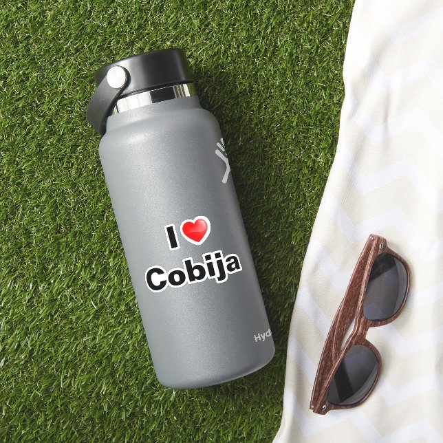 I Liebe Cobija Aufkleber (HydroFlask Insitu)