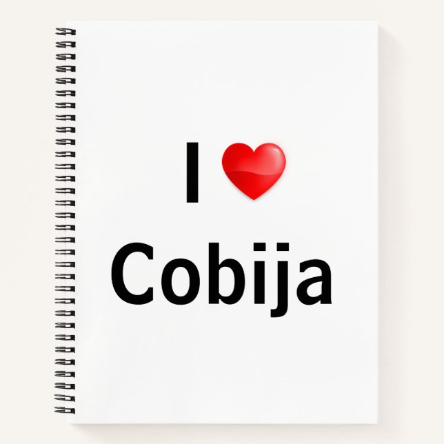 I Liebe Cobija Notizbuch (Vorderseite)