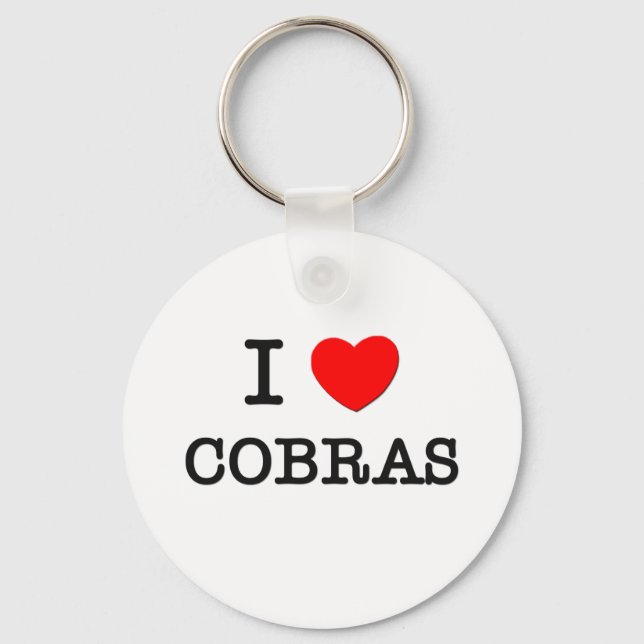 I LIEBE COBRAS SCHLÜSSELANHÄNGER (Vorderseite)