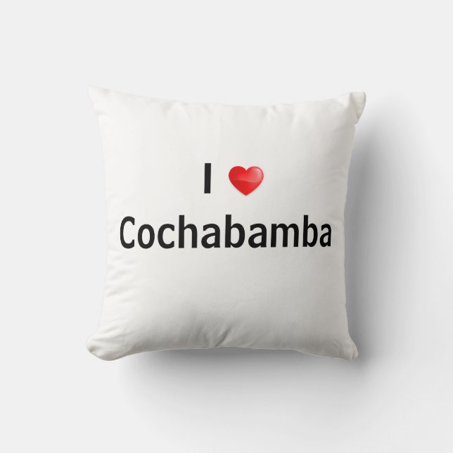 I Liebe Cochabamba Kissen (Vorderseite)