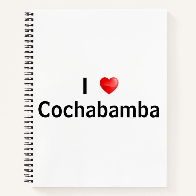 I Liebe Cochabamba Notizbuch (Vorderseite)