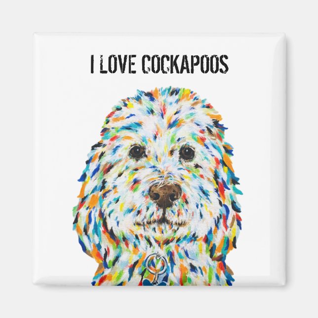 I Liebe Cockapoos Magnet (Vorne)
