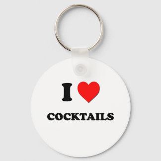 I Liebe Cocktails Schlüsselanhänger