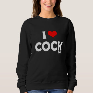 I Liebe Cocktails trinken Pun I Herz Cocktails Sweatshirt