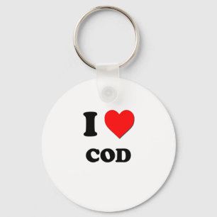 I Liebe Cod Schlüsselanhänger