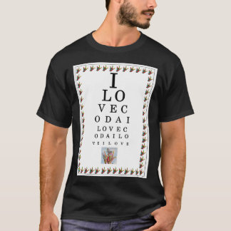I LIEBE CODA-Augendiagramm T-Shirt