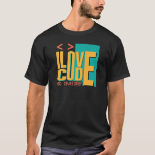 I Liebe-Code Web Developer-Zitate 1 T-Shirt