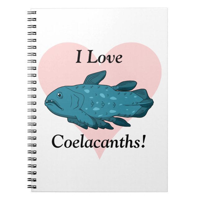 I Liebe Coelacanths! Notizblock (Vorderseite)