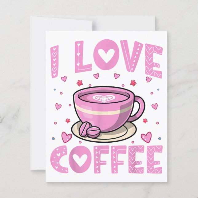 I Liebe Coffee - Funny Coffee Drink Coffein Addi (Vorderseite)