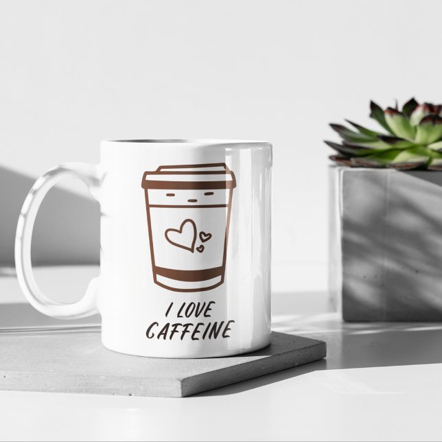 "I Liebe Coffein" Kaffeecup Kaffeetasse (Von Creator hochgeladen)