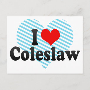 I Liebe Coleslaw Postkarte