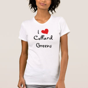 I Liebe Collard Grüntöne T-Shirt