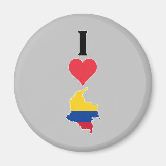 I Liebe Colombia Vertikal I Herzenlandkarte Magnet