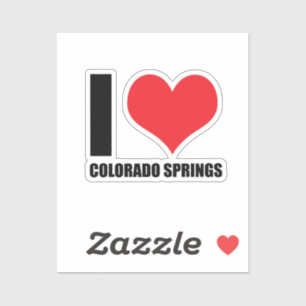 I Liebe Colorado Springs Aufkleber