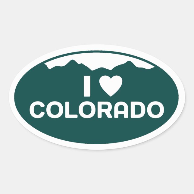 I Liebe Colorado Sticker (Vorderseite)