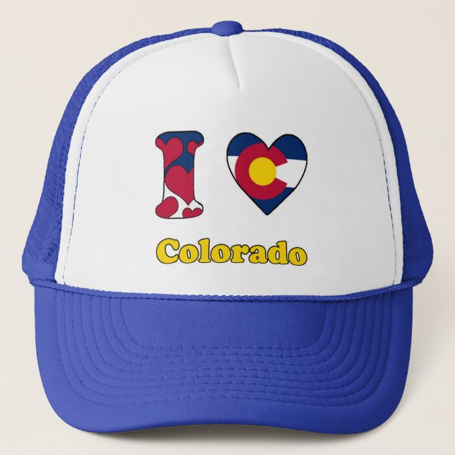 I Liebe Colorado Truckerkappe (Vorderseite)