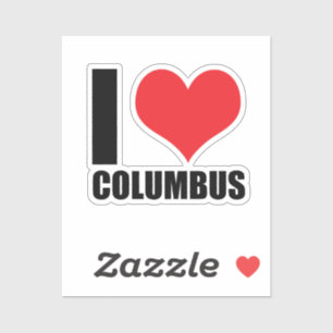 I Liebe Columbus Aufkleber