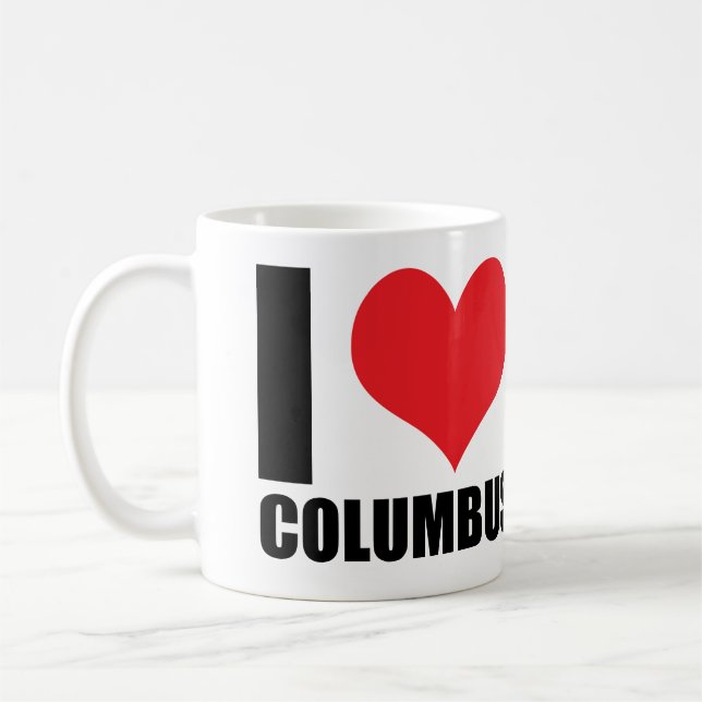 I Liebe Columbus Kaffeetasse (Links)
