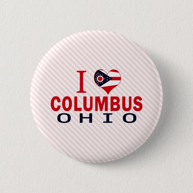 I Liebe Columbus, Ohio Button (Vorderseite)