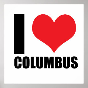 I Liebe Columbus Poster