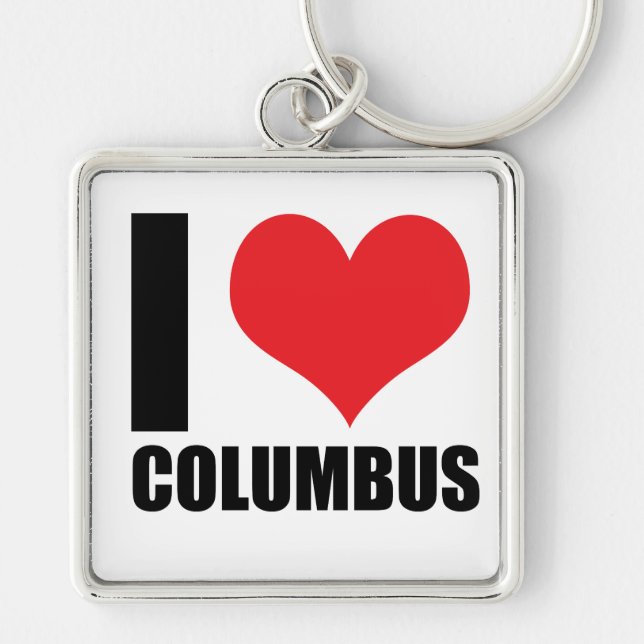 I Liebe Columbus Schlüsselanhänger (Vorne)