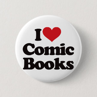 I Liebe-Comic-Bücher Button