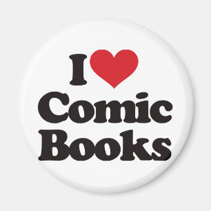 I Liebe-Comic-Bücher Magnet