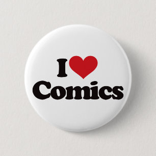 I Liebe-Comicen Button