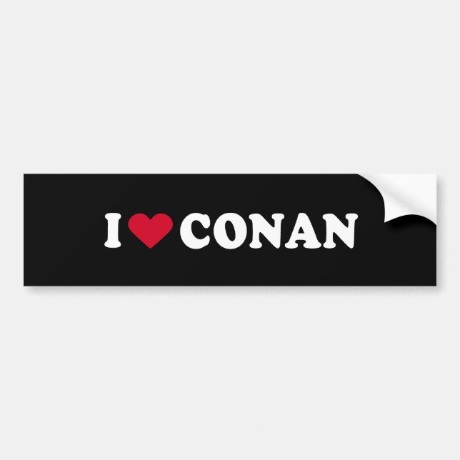 I LIEBE CONAN AUTOAUFKLEBER (Vorne)
