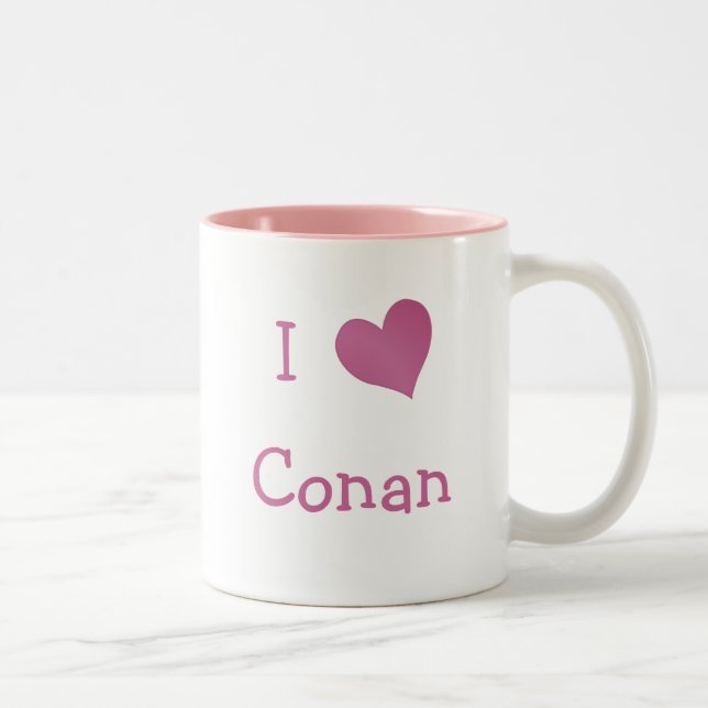 I Liebe Conan Zweifarbige Tasse (Rechts)