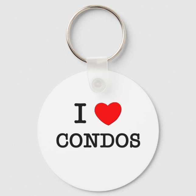 I Liebe Condos Schlüsselanhänger (Vorderseite)