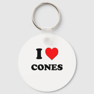 I Liebe Cones Schlüsselanhänger