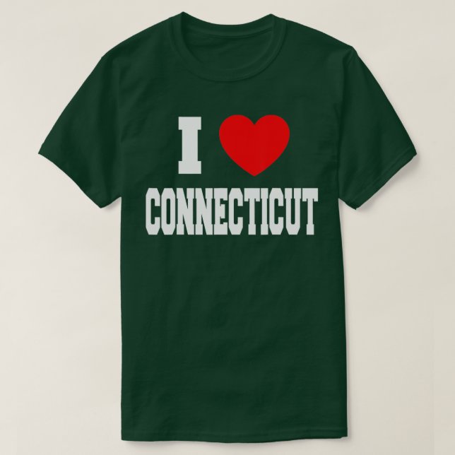 I Liebe Connecticut T-Shirt (Design vorne)