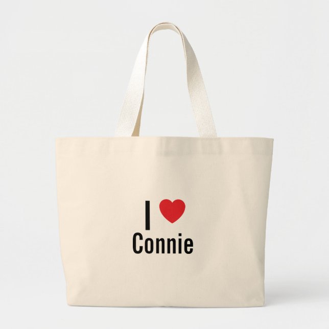 I Liebe Connie Jumbo Stoffbeutel (Vorne)