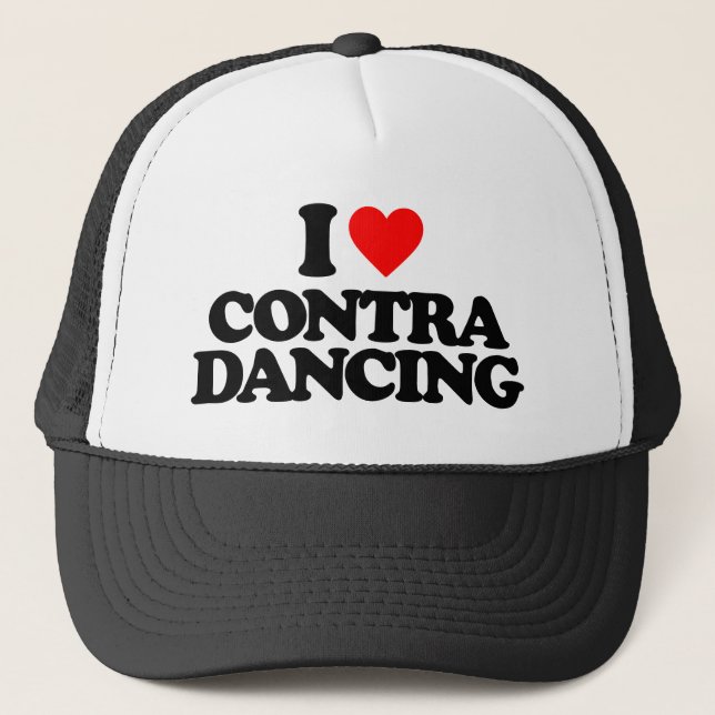 I LIEBE CONTRA DANCING TRUCKERKAPPE (Vorderseite)