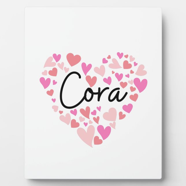 I Liebe Cora Fotoplatte (Vorderseite)