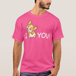I Liebe Corgi Niedlich lächelnd Corgi Dog Lover T-Shirt