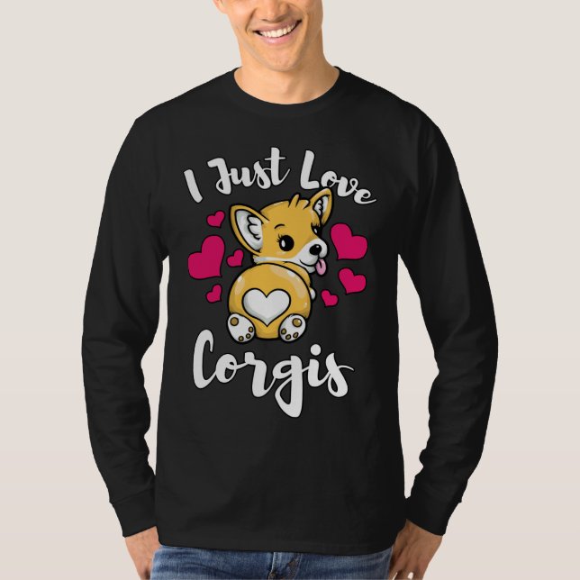 I Liebe Corgis Funny Pem Welsh Corgi 986 T-Shirt (Vorderseite)