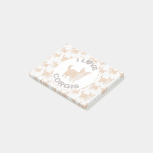 I LIEBE CORGIS Post It Pads Post-it Klebezettel