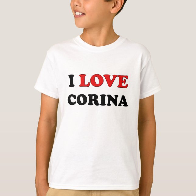 I Liebe Corina T-Shirt (Vorderseite)