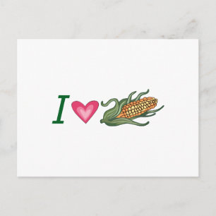 I LIEBE CORN POSTKARTE